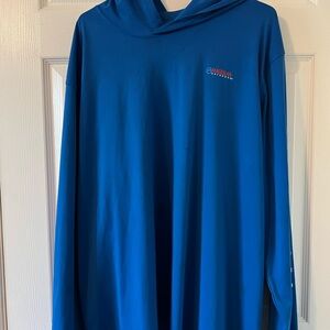 Magellan Blue Hoodie Outdoor Fishing Long Sleeve Moisture wicking 2XL